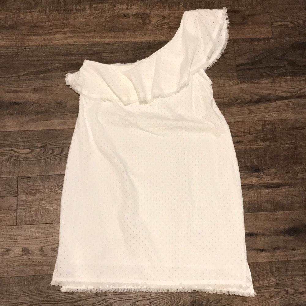 Cloth & Stone White One Shoulder Dress!